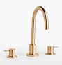 Avalon Wall Mount Faucet, Deck - Satin Bronze PVD