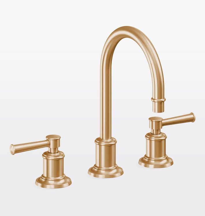 Miramar Lever Handle Widespread Bathroom Faucet