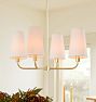 Ansel 25" Chandelier, Fabric Shades