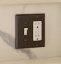 Cornell Bronze Toggle GFCI Switchplate