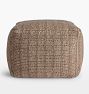 Shiloh Corded Wool &amp; Jute Pouf