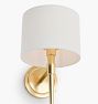 Rhone Sconce, Fabric Shades