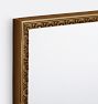 Beaded Cast Brass Frame Mirror