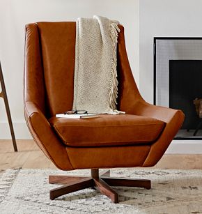 Parkrose Leather Swivel Chair Rejuvenation