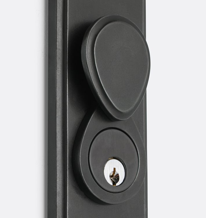 Raegan Lever Exterior Bronze Door Set | Rejuvenation