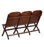 Vintage Folding 3-Seat Bench
