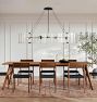 Willamette 60" Linear Chandelier, Clear Glass