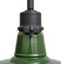 Vintage Enameled Industrial Pendant with Swivel Canopy