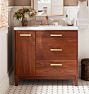 Warrenton Walnut Single Vanity - Undrilled and No Marble