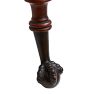 Large Finely Carved Victorian Mahogany Clawfoot Parlor Table