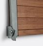 Carter Wall Mount Teak Folding Shower Seat - ADA