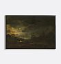 Landscape by Moonlight Framed Reproduction Wall Art Print 19"x13" by Aert van der Neer