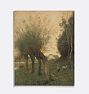 Landscape with Pollard Willows Framed Reproduction Wall Art Print 8"x10" by Camille Corot