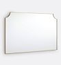 OPEN BOX: Colestin Metal Frame Double Vanity Mirror, 60" x 36" - Aged Brass