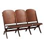 Vintage Folding 3-Seat Bench