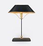 Daphne Table Lamp, Black & Antique Gold