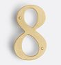 Jerico Address Number, 8 - Aged Brass