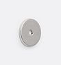 Round Cabinet Backplate, Polished Chrome
