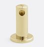 Modern Gallery Rail, 1-1/2" - End Post - Unlaquered Brass