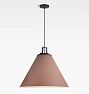 Butte 24" Cone Pendant, Matte Mauve Shade