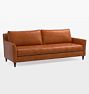 Open Box: Hastings Leather Sofa - Copleand Cider - 86" Studio