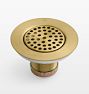 Grizzly Kitchen Sink Drain, 3" - Satin Brass