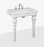 Versailles Single Console Sink, 36" - White