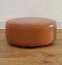 Worley Leather 36" Round Ottoman