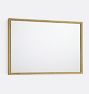 Beaded Cast Brass Frame Mirror
