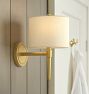 Rhone Sconce, Fabric Shades