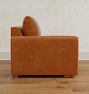 Roswell Leather Arm Chair Sectional Component