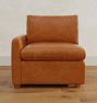 Roswell Leather Arm Chair Sectional Component