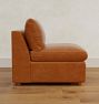 Roswell Leather Armless Chair Sectional Component