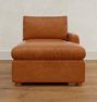 Roswell Leather Chaise Sectional Component