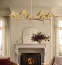 Rhone Chandelier, 48" Width in Metal Shades