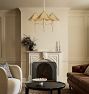 Rhone Chandelier, 24" Width in Metal Shades