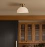 Poplar Semi-Flush Mount, Glass Shades