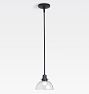 Eastmoreland 2-1/4" Fitter Pendant, Oil-Rubbed Bronze - 8" Clear Dome Shade - 38" Length