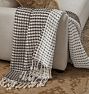 Two-Tone Waffle Knit Throw