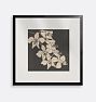 Orchids Framed Reproduction Wall Art Print, 8" x 8" - Black Wood Frame