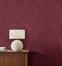 Poppy Morris & Co. Wallpaper, Swatch - Claret