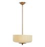 Vintage Pendant with rounded Cylinder glass Shade open top