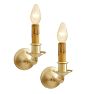 Vintage Traditional Sconces Pair of 2 Simple Candle