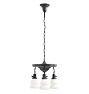 Vintage Classical Revival Chandelier 3 Light Aladdin Pan