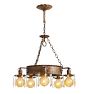 Vintage Gothic Revival Chandelier 5 Light