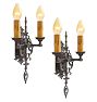 Vintage Romance Revival Double Sconces Pair of 2 Cast