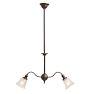 Vintage Victorian Chandelier 2 Arm Electric