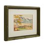 Vintage Wall Art Framed Watercolor landscape