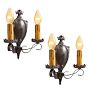 Vintage Revival Double Sconce Pair of 2 Candle Iron