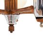 Vintage Art Deco Chandelier Streamline 5 Light Cup Shades